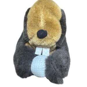 Gopher with golf ball Golf head cover